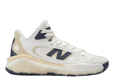 The New Balance Fresh Foam BB Vintage Sea Salt Forest Green